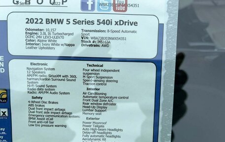 BMW 5 серия, 2021 год, 4 000 000 рублей, 19 фотография