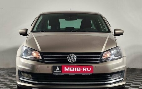 Volkswagen Polo VI (EU Market), 2016 год, 1 099 000 рублей, 2 фотография