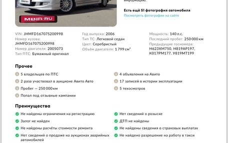 Honda Civic VIII, 2006 год, 790 000 рублей, 13 фотография