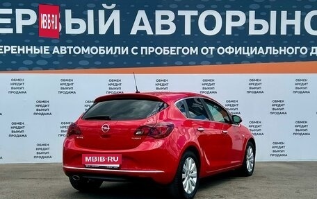 Opel Astra J, 2014 год, 1 100 000 рублей, 5 фотография