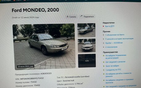 Ford Mondeo II, 2000 год, 370 000 рублей, 28 фотография