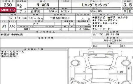 Honda N-WGN, 2020 год, 1 230 000 рублей, 28 фотография