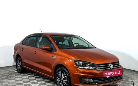 Volkswagen Polo VI (EU Market), 2016 год, 1 315 000 рублей, 3 фотография