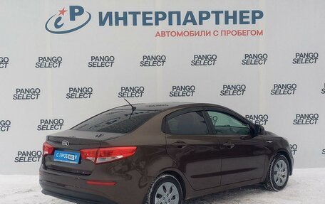 KIA Rio III рестайлинг, 2016 год, 949 600 рублей, 5 фотография