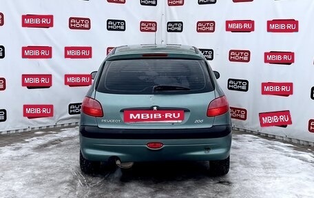 Peugeot 206, 2000 год, 190 000 рублей, 5 фотография