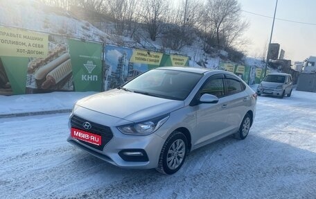 Hyundai Solaris II рестайлинг, 2017 год, 1 215 000 рублей, 1 фотография