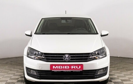 Volkswagen Polo VI (EU Market), 2016 год, 1 089 000 рублей, 2 фотография