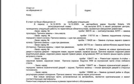 Hyundai Solaris II рестайлинг, 2015 год, 970 000 рублей, 21 фотография