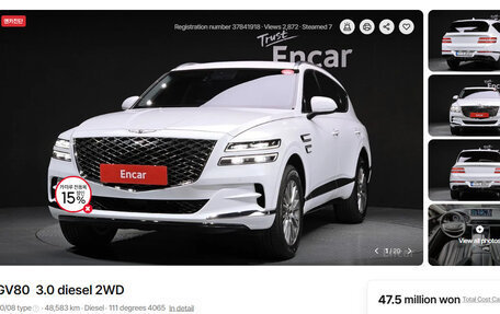 Genesis GV80 I, 2021 год, 3 758 174 рублей, 1 фотография