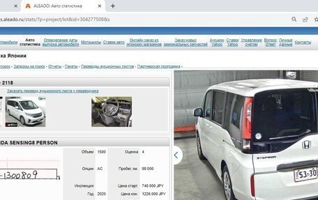 Honda Stepwgn IV, 2020 год, 2 000 000 рублей, 35 фотография