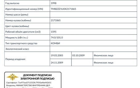 Skoda Octavia IV, 1998 год, 265 000 рублей, 5 фотография