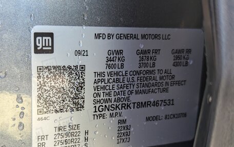 Chevrolet Tahoe IV, 2021 год, 7 758 221 рублей, 40 фотография