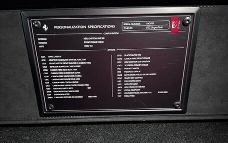 Ferrari 812, 2020 год, 40 000 000 рублей, 19 фотография