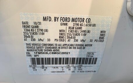 Ford Explorer VI, 2021 год, 5 999 999 рублей, 9 фотография