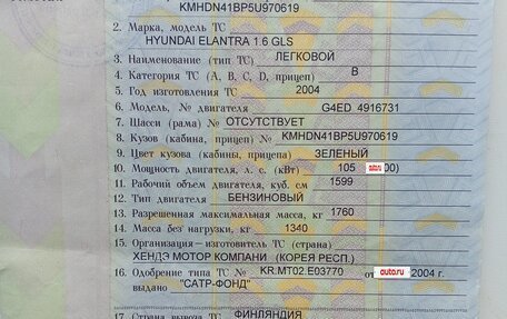 Hyundai Elantra III, 2004 год, 350 000 рублей, 6 фотография