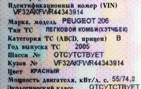 Peugeot 206, 2005 год, 330 000 рублей, 25 фотография