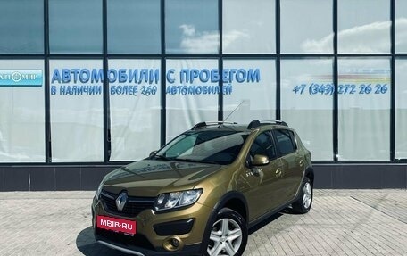 Renault Sandero II рестайлинг, 2017 год, 855 000 рублей, 1 фотография