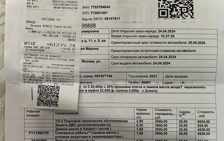 Geely Tugella FY11, 2021 год, 2 850 000 рублей, 28 фотография