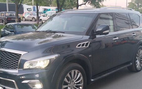 Infiniti QX80 I рестайлинг, 2017 год, 3 750 000 рублей, 2 фотография
