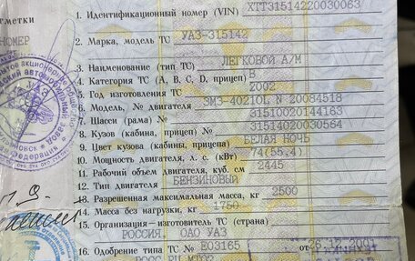 ЛуАЗ 3151, 2002 год, 850 000 рублей, 25 фотография