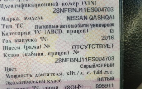 Nissan Qashqai, 2016 год, 1 720 000 рублей, 6 фотография