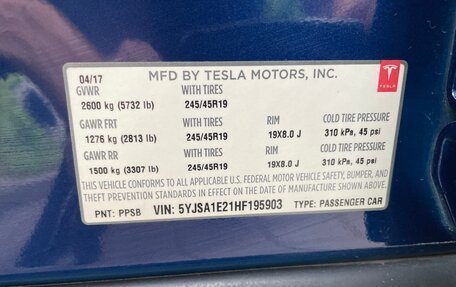 Tesla Model S I, 2017 год, 3 700 000 рублей, 17 фотография