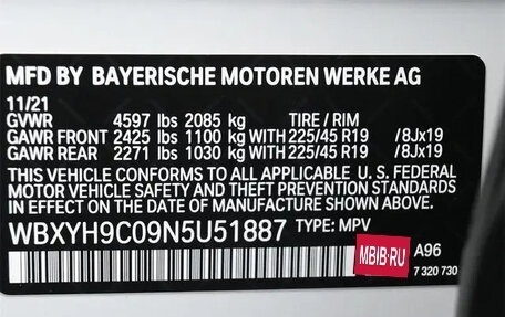 BMW X2, 2022 год, 3 610 417 рублей, 20 фотография
