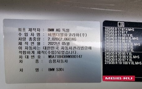BMW 5 серия, 2022 год, 4 350 000 рублей, 19 фотография