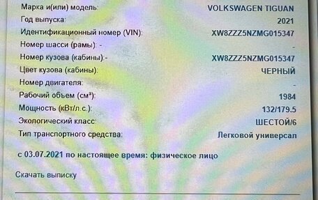Volkswagen Tiguan II, 2021 год, 3 750 000 рублей, 17 фотография