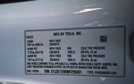 Tesla Model 3 I, 2022 год, 4 100 000 рублей, 16 фотография