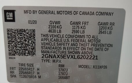 Chevrolet Equinox III, 2020 год, 1 850 000 рублей, 12 фотография