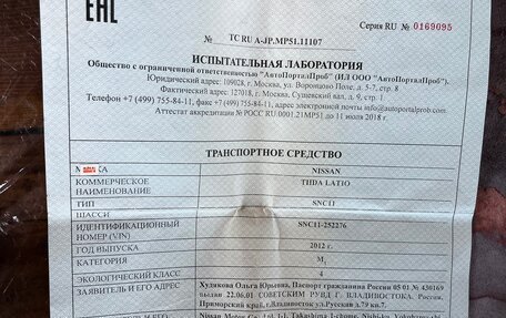 Nissan Tiida, 2012 год, 550 000 рублей, 12 фотография