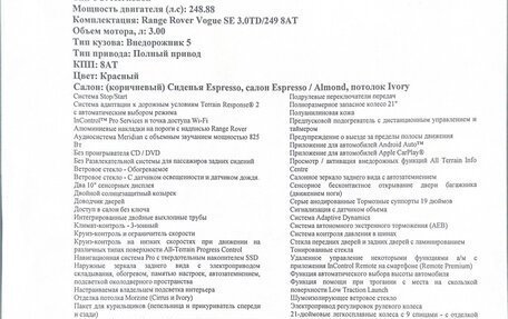 Land Rover Range Rover IV рестайлинг, 2021 год, 8 950 000 рублей, 8 фотография