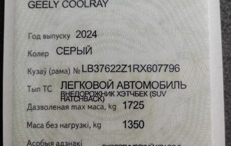 Geely Coolray I, 2024 год, 1 704 986 рублей, 14 фотография