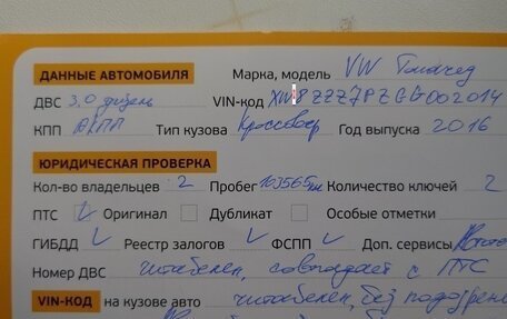 Volkswagen Touareg III, 2016 год, 3 290 000 рублей, 9 фотография