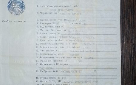 Toyota Corolla, 2001 год, 280 000 рублей, 13 фотография