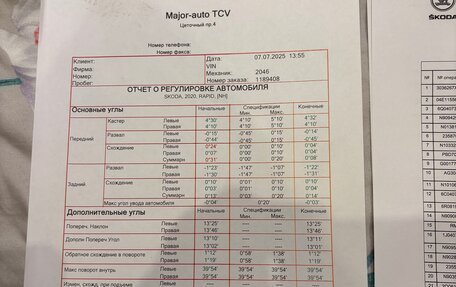 Skoda Rapid II, 2020 год, 1 730 000 рублей, 13 фотография