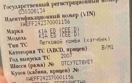 KIA cee'd, 2007 год, 14 фотография