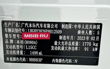 Honda Vezel, 2023 год, 1 820 761 рублей, 21 фотография