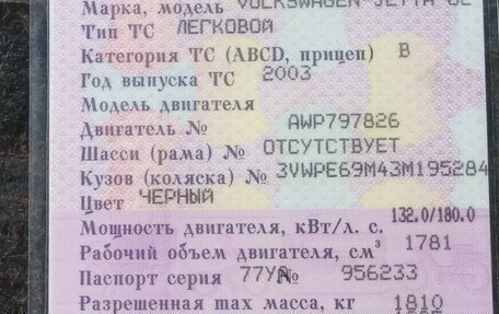 Volkswagen Jetta IV, 2003 год, 600 000 рублей, 15 фотография