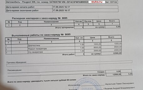 Peugeot 308 II, 2010 год, 230 000 рублей, 17 фотография