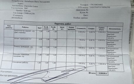 Chevrolet Lanos I, 2007 год, 80 000 рублей, 15 фотография