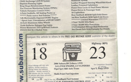 Subaru Tribeca I рестайлинг, 2005 год, 1 100 000 рублей, 8 фотография