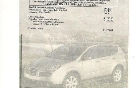 Subaru Tribeca I рестайлинг, 2005 год, 1 100 000 рублей, 7 фотография