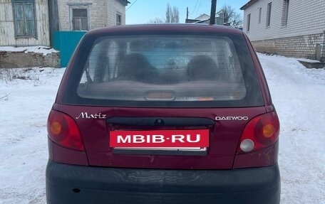 Daewoo Matiz I, 2010 год, 135 000 рублей, 4 фотография