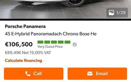 Porsche Panamera II рестайлинг, 2021 год, 14 000 000 рублей, 21 фотография