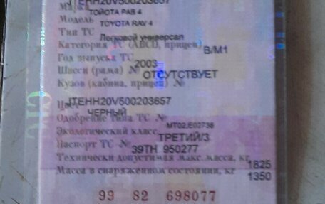 Toyota RAV4, 2003 год, 790 000 рублей, 1 фотография