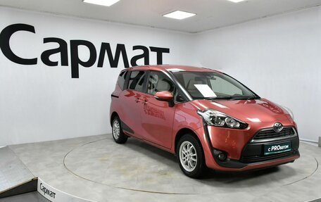 Toyota Sienta II, 2017 год, 1 345 000 рублей, 3 фотография