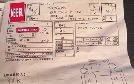 Toyota Probox I, 2021 год, 1 250 000 рублей, 16 фотография