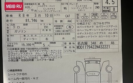 Mercedes-Benz CLA, 2016 год, 1 790 000 рублей, 22 фотография